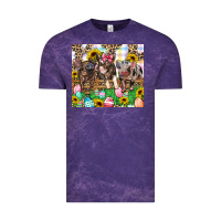 Cloud Purple easter farm animals Happy Easter Day Vintage Tee - CowGirlArtShop