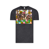 Vintage Black easter farm animals Happy Easter Day Vintage Tee - CowGirlArtShop