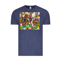 Vintage Denim easter farm animals Happy Easter Day Vintage Tee - CowGirlArtShop