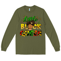 Army Green Little black queen Long Sleeve Tee - FaDigitalArtStudio