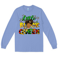 Colony Blue Little black queen Long Sleeve Tee - FaDigitalArtStudio