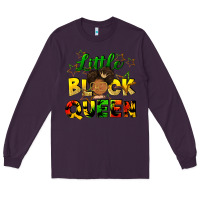 Plum Little black queen Long Sleeve Tee - FaDigitalArtStudio
