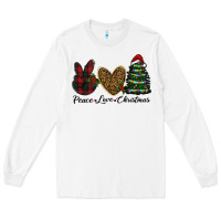White peace love christmas Long Sleeve Tee - RanaPortraitStore