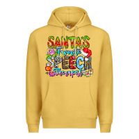 Antique Gold festive speech therapist tribute Premium Hoodie - CowhideDigitalArt