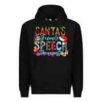 Black festive speech therapist tribute Premium Hoodie - CowhideDigitalArt