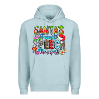 Blue Mist festive speech therapist tribute Premium Hoodie - CowhideDigitalArt