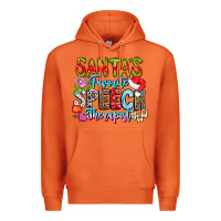 Carrot festive speech therapist tribute Premium Hoodie - CowhideDigitalArt