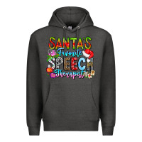 Charcoal Heather festive speech therapist tribute Premium Hoodie - CowhideDigitalArt
