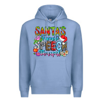 Colony Blue festive speech therapist tribute Premium Hoodie - CowhideDigitalArt