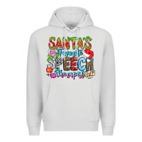 Dove Grey festive speech therapist tribute Premium Hoodie - CowhideDigitalArt