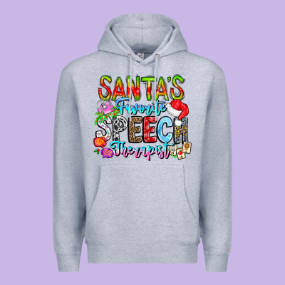 Festive Speech Therapist Tribute Premium Hoodie Designed By Cowhidedigitalart