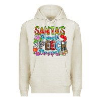 Oatmeal Heather festive speech therapist tribute Premium Hoodie - CowhideDigitalArt