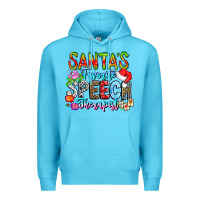 Ocean Blue festive speech therapist tribute Premium Hoodie - CowhideDigitalArt