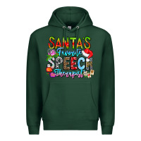 Sports Green festive speech therapist tribute Premium Hoodie - CowhideDigitalArt