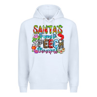 White festive speech therapist tribute Premium Hoodie - CowhideDigitalArt