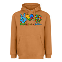 Meerkat peace love autism Heavyweight Hoodie - AdoDesignShop