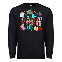 Black living that  para  life Premium Sweatshirt - AdoDesignShop
