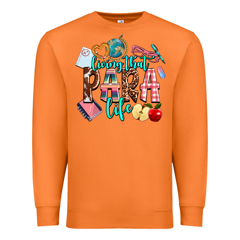 Living That  Para  Life Premium Sweatshirt by AdoDesignShop | Teevron