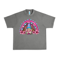 Valentine's Day Rainbow Gnome Olivia Urban Heavy Tee | Teevron