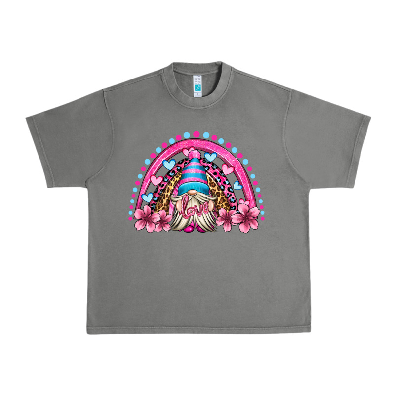Valentine's Day Rainbow Gnome Olivia Urban Heavy Tee by OliviaCreatesArt | Teevron