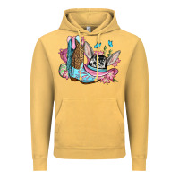 Vintage Mustard Easter cowboy boots hat Vintage Hoodie - OliviaCreatesArt