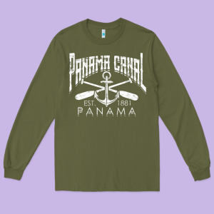 Panama Canal   Central America Pacific Ocean Traveling Beach T Shirt Long Sleeve Tee Designed By Maiphamdesign