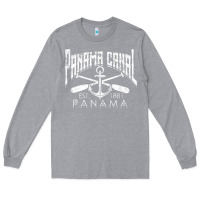 Heather Grey panama canal   central america pacific ocean traveling beach t shirt Long Sleeve Tee - maiPhamDesign