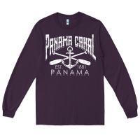 Plum panama canal   central america pacific ocean traveling beach t shirt Long Sleeve Tee - maiPhamDesign