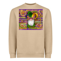 Mushroom mardi gras gnomes mask serape sunflowers Heavyweight Sweatshirt - Artiststas