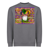 Mardi Gras Gnomes Mask Serape Sunflowers Heavyweight Sweatshirt | Teevron