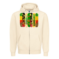 Sandshell juneteenth brushstrokes Zipper Hoodie - BarkalooDesign