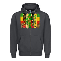 Smoke juneteenth brushstrokes Zipper Hoodie - BarkalooDesign