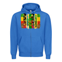 True Royal juneteenth brushstrokes Zipper Hoodie - BarkalooDesign