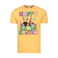Vintage Mustard Happy Easter gnomies Easter Day Vintage Tee - CowGirlArtShop