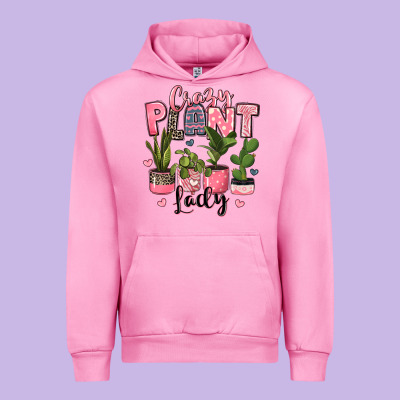 Crazy Plant Lady Houseplants Urban Hoodie Designed By Jahusdesignshop