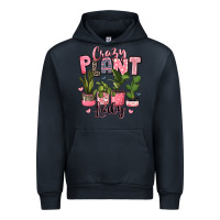 Navy crazy plant lady houseplants Urban Hoodie - JahusDesignShop