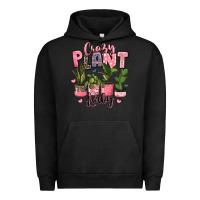 Pigment Black crazy plant lady houseplants Urban Hoodie - JahusDesignShop