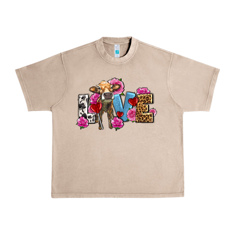 Love With Cow Olivia Urban Heavy Tee by OliviaCreatesArt | Teevron