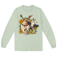 Matcha Black And White Cow Coffee cup Long Sleeve Tee - FaDigitalArtStudio