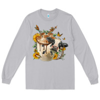 Moon Dust Black And White Cow Coffee cup Long Sleeve Tee - FaDigitalArtStudio