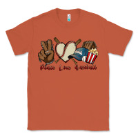 Copper Peace love Baseball Classic Tee - HowdyJamesFarm