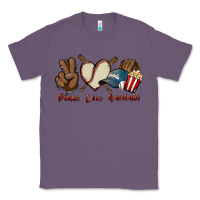 Lavender Peace love Baseball Classic Tee - HowdyJamesFarm