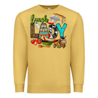 Antique Gold lunch lady crew Premium Sweatshirt - AdoDesignShop