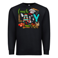 Black lunch lady crew Premium Sweatshirt - AdoDesignShop