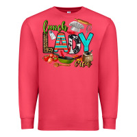 Cardinal lunch lady crew Premium Sweatshirt - AdoDesignShop
