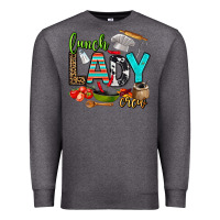 Charcoal Heather lunch lady crew Premium Sweatshirt - AdoDesignShop