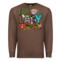Chestnut lunch lady crew Premium Sweatshirt - AdoDesignShop