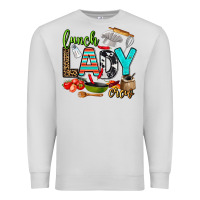 Dove Grey lunch lady crew Premium Sweatshirt - AdoDesignShop