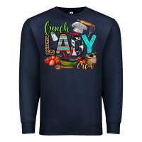 Navy lunch lady crew Premium Sweatshirt - AdoDesignShop