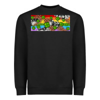 Black Western St. Patrick's Day Shamrock Rainbow Heavyweight Sweatshirt - Artiststas